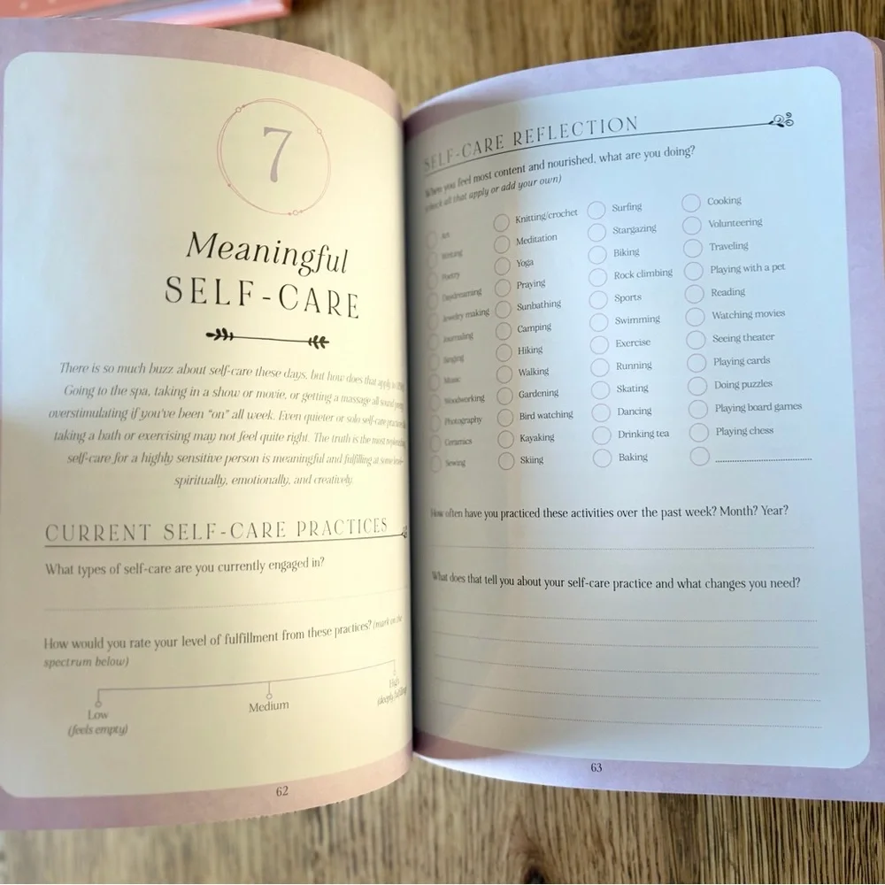 Weekly/Monthly Planner and Self-help Workbook Set